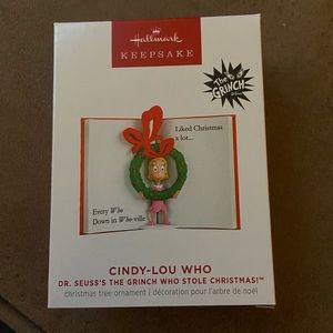 Hallmark Keepsake Cindy-Lou Who ornament